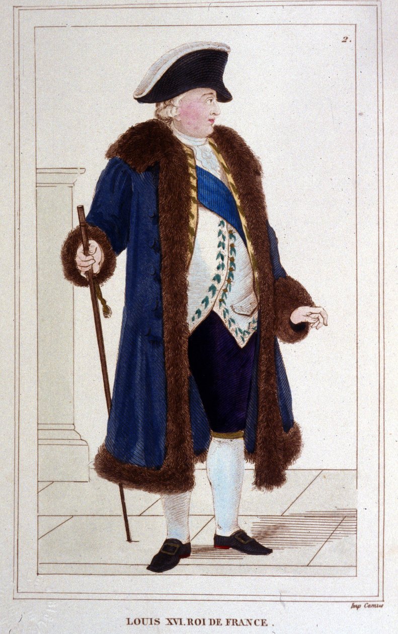 صورة لويس السادس عشر (1754 - 1793) نقش عام 1830 بواسطة فنان غير معروف