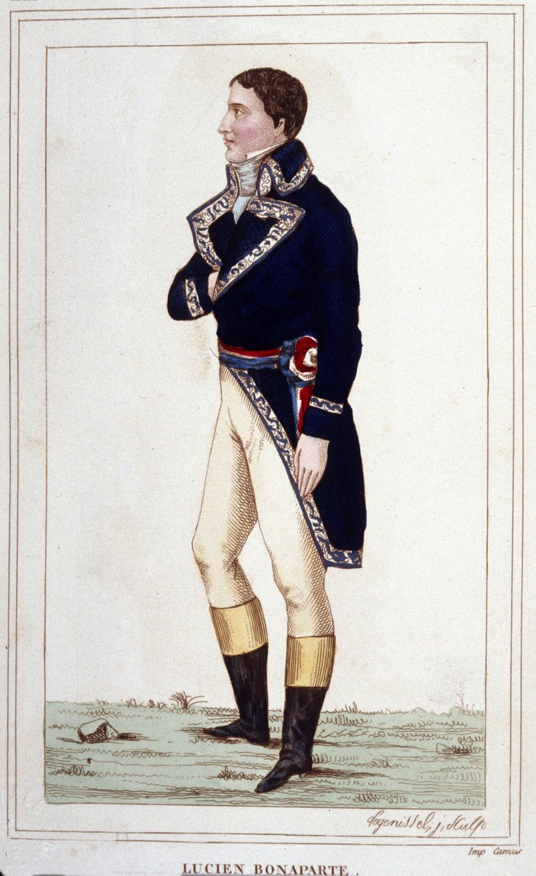 صورة لوسيان بونابرت (1775-1840) نقش عام 1830 بواسطة فنان غير معروف