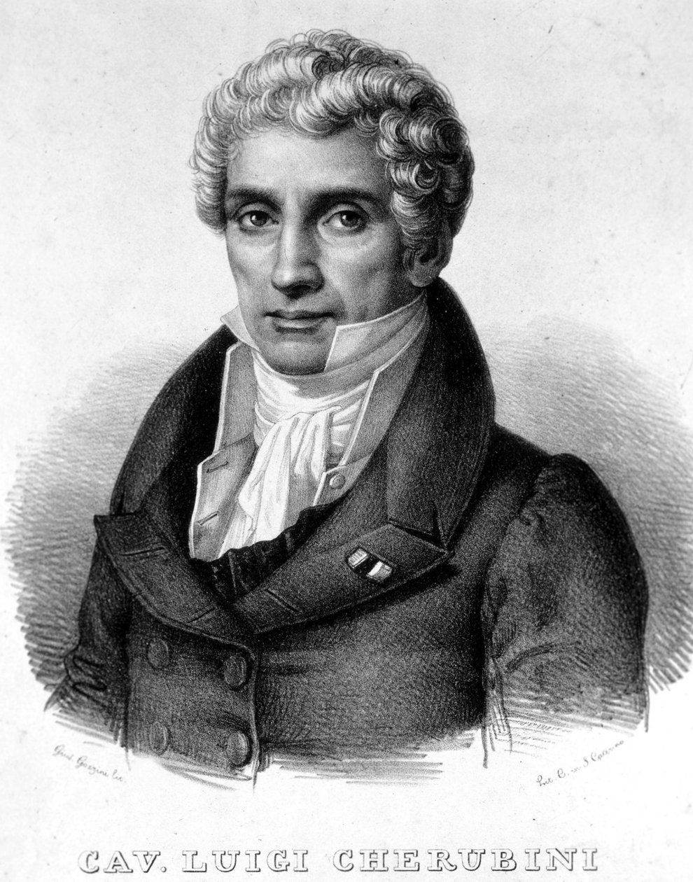 صورة لويجي تشيروبيني (1760-1842) ، ملحن إيطالي. بواسطة فنان غير معروف
