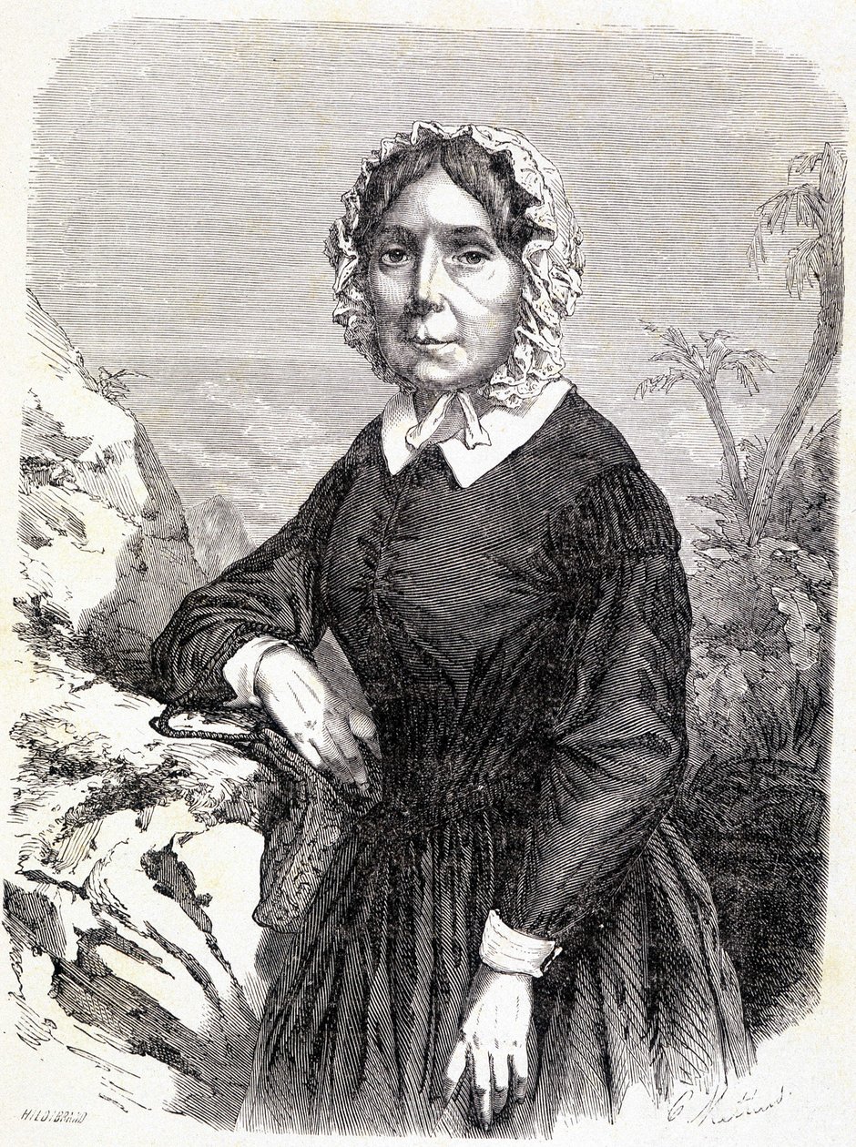 صورة مدام إيدا فايفر (1798-1858) ، رحالة نمساوي. بواسطة فنان غير معروف