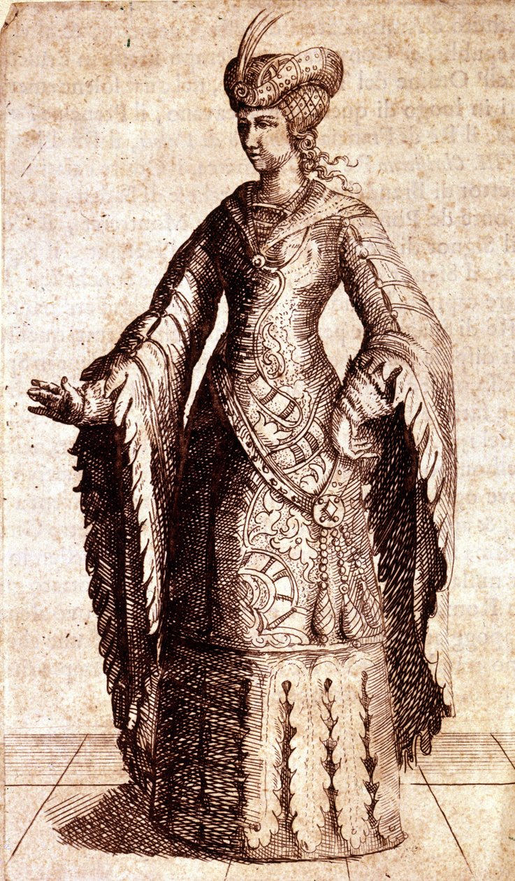 صورة لمارغريتا النمساوية (1480-1530) ، ابنة ماكسيميليان الأول. بواسطة فنان غير معروف