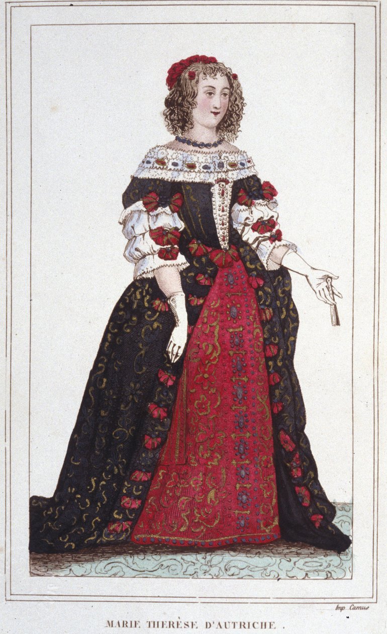 صورة لماري تيريز من النمسا (1638 - 1683) ، ملكة فرنسا. بواسطة فنان غير معروف