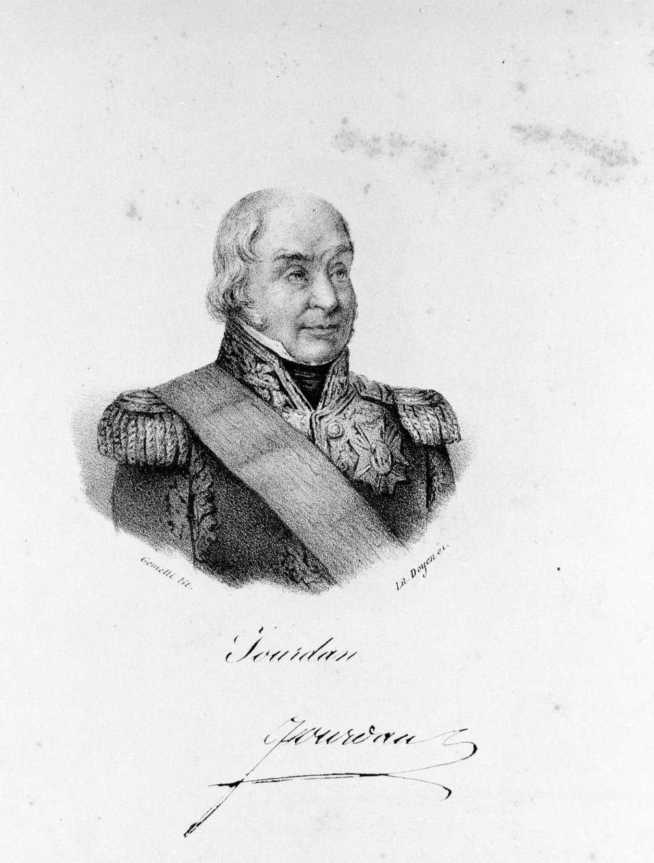صورة للمارشال جان بابتيست جوردان (1762-1833). بواسطة فنان غير معروف