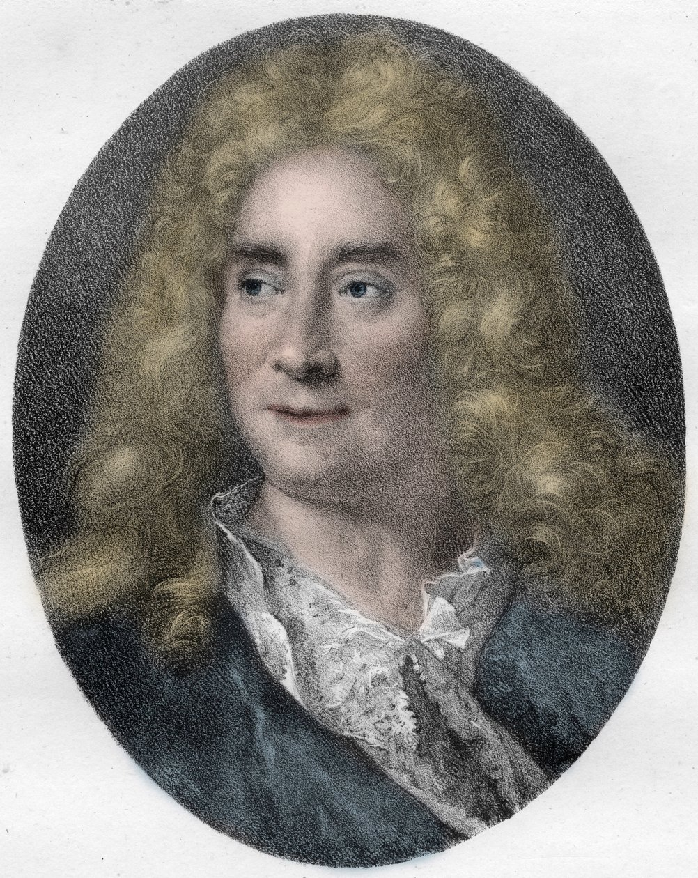 صورة ميشيل بويرون (ميشيل بارون) ، الممثل والكاتب المسرحي الإنجليزي (1653-1729) - نقش بواسطة فنان غير معروف