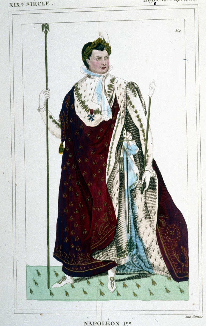 صورة لنابليون الأول (1769 - 1821) في زي الإمبراطور. بواسطة فنان غير معروف