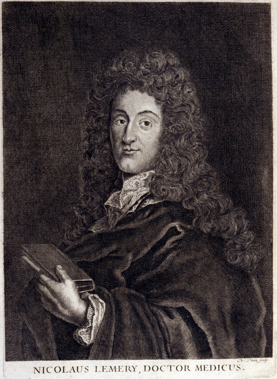 صورة لنيكولا ليميري (1645 - 1715) ، الصيدلي والكيميائي الفرنسي. بواسطة فنان غير معروف