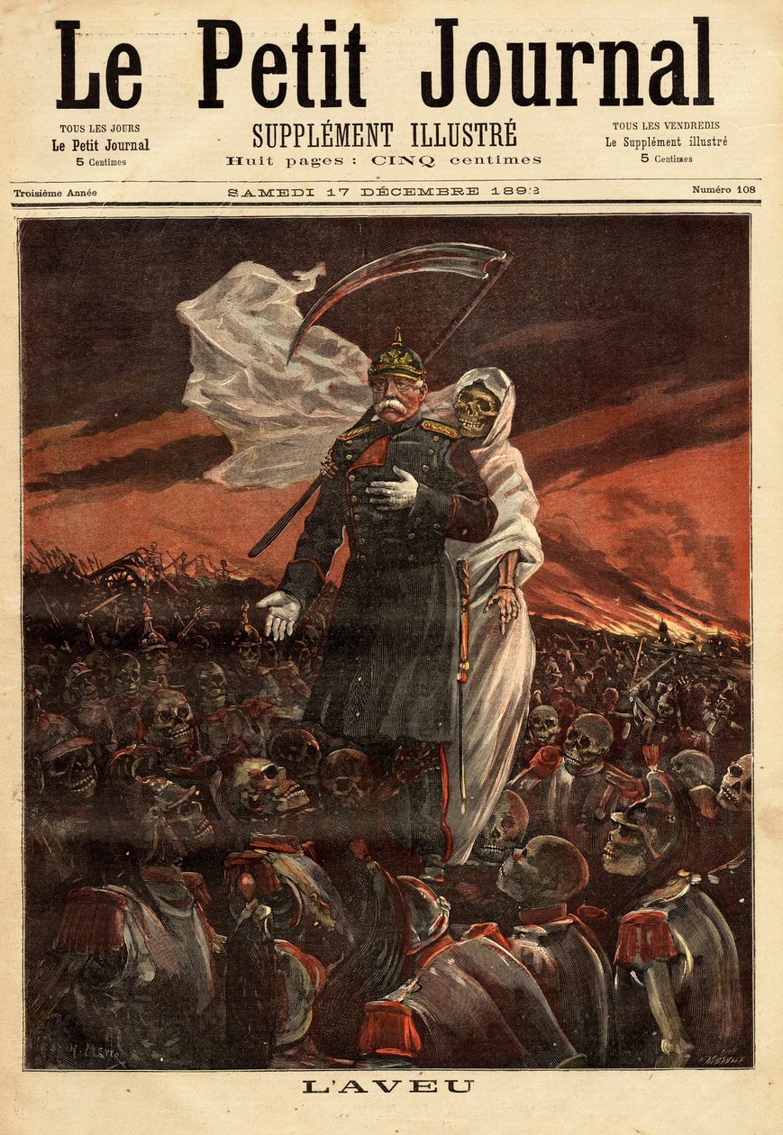 صورة لأوتو فون بسمارك (1815-1890) مستشار مملكة بروسيا (1862-1890) ، وحد ألمانيا بسلسلة من الحروب وأصبح أول مستشار (1871-1890) للإمبراطورية الألمانية. هو ممثل في هذا التكوين لهنري ماير ، فقط بواسطة فنان غير معروف