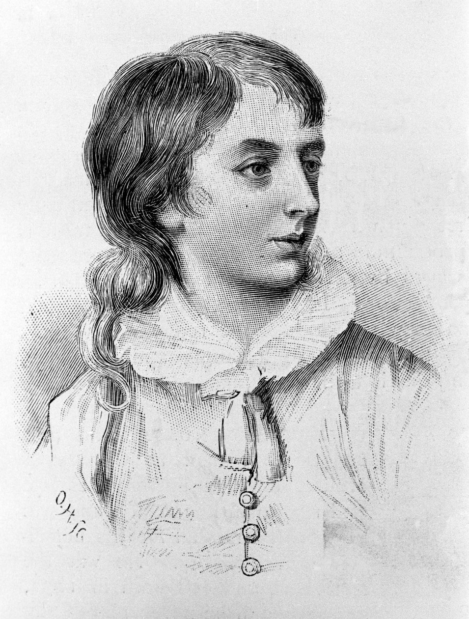 صورة لبيرسي بيش شيلي (1782 - 1822) شاعر إنجليزي رومانسي في الثانية عشرة من عمره. أدركها دوق مونبنسير. 1794 بواسطة فنان غير معروف