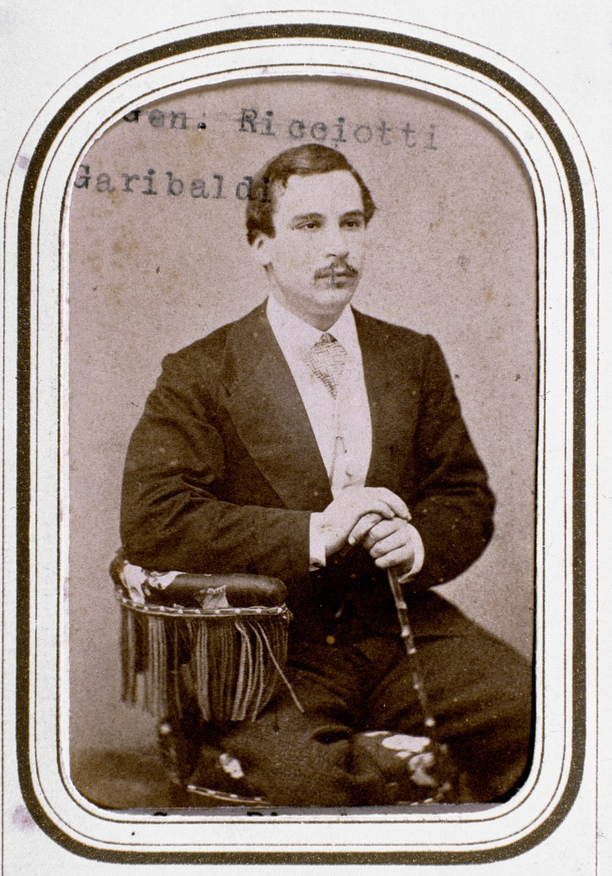 Portrait of Ricciotti Garibaldi (1847-1924), son of Italian patriot Giuseppe Garibaldi and his first wife Anita بواسطة فنان غير معروف