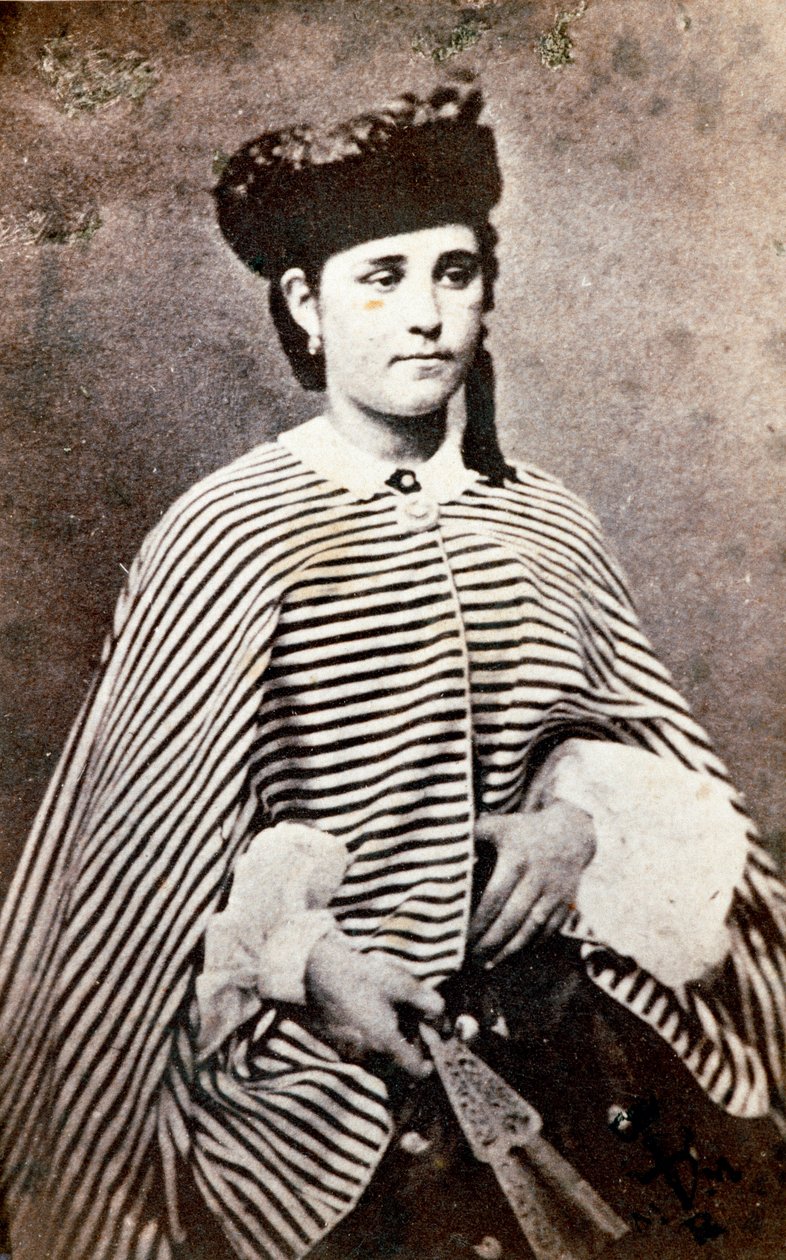 Portrait of Teresita Garibaldi (1845-1903), daughter of the Italian patriot and heros of the Risorgimento Giuseppe Garibaldi (1807-1882) and his first wife Anita (1821-1849). Photography Private Collection بواسطة فنان غير معروف
