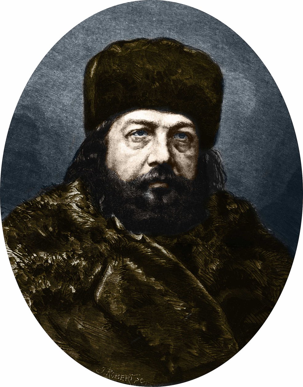 صورة لثيوفيل غوتييه ، الشاعر والروائي والناقد الفرنسي (1811-1872). بواسطة فنان غير معروف