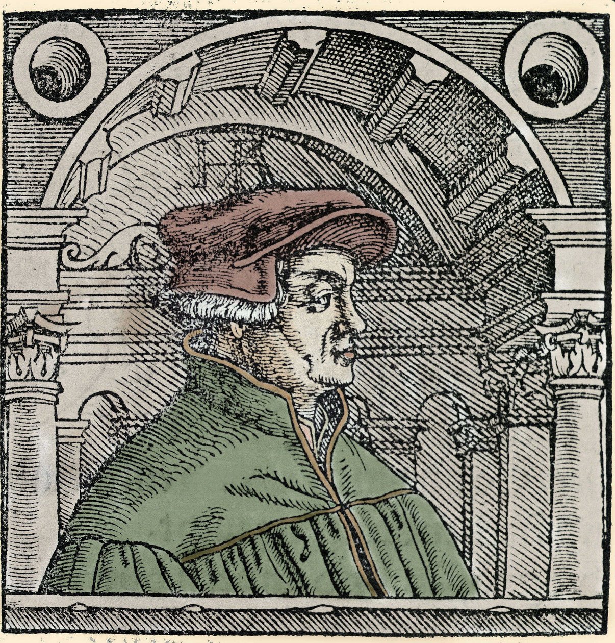 صورة أولريش زوينجلي (1484-1531) ، مصلح ديني سويسري. بواسطة فنان غير معروف