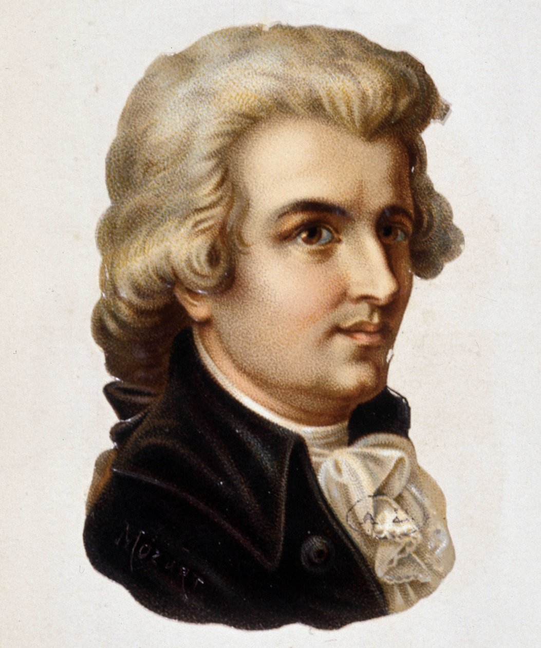صورة ولفغانغ أماديوس موزارت (1756-1791) بواسطة فنان غير معروف