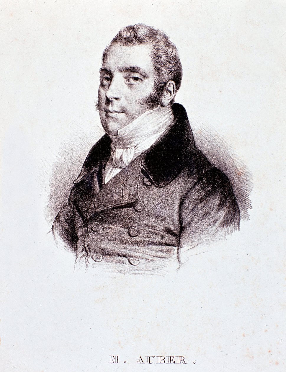 Portrait of english composer Daniel Francois Esprit Auber (1782-1871) Engraving. 19th century. Milan, biblioteca del conservatorio بواسطة فنان غير معروف