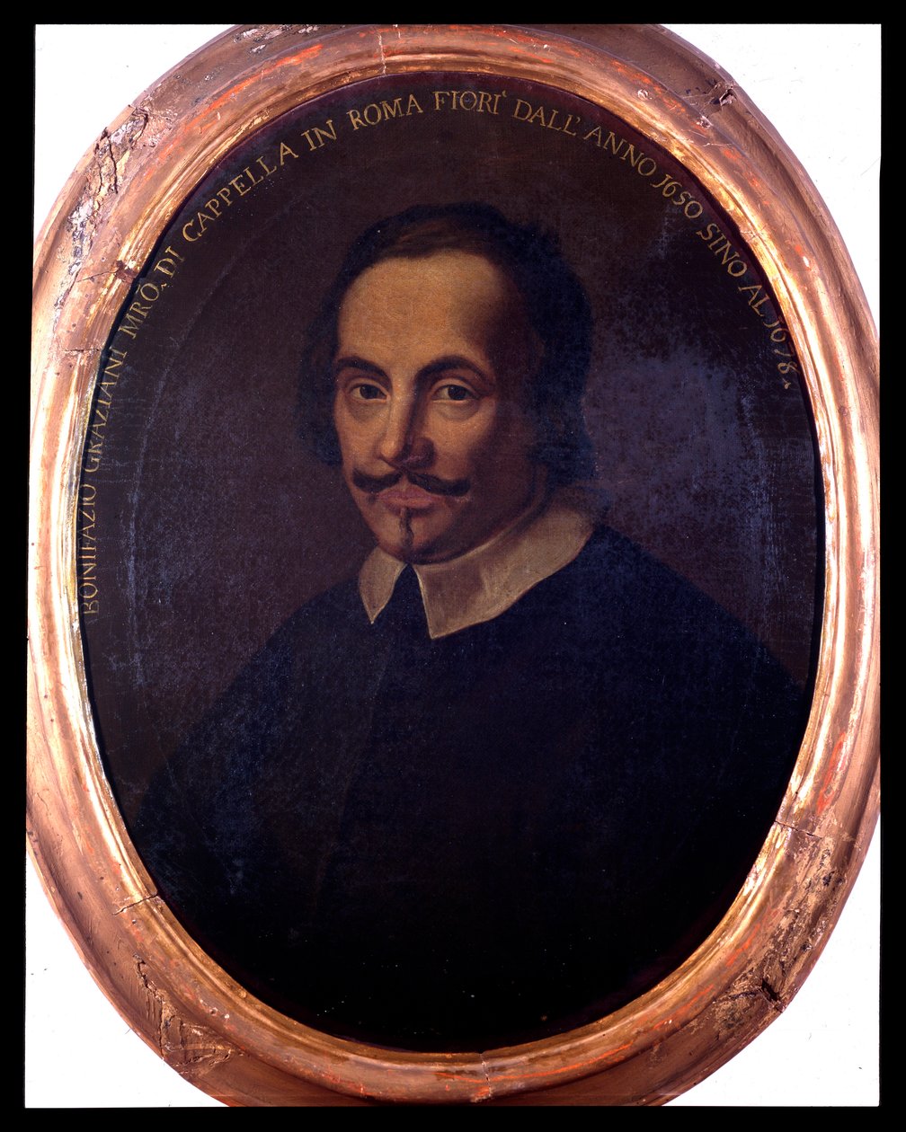 Portrait of italian composer Bonifazio Graziani (1604/1605-1664) Anonymous painting. 18th century. Bologna, Civico museo Museo Bibliografico بواسطة فنان غير معروف