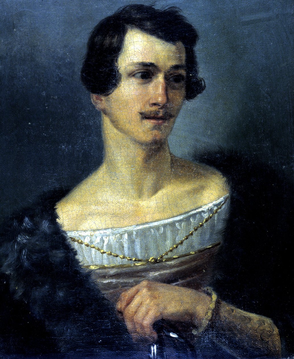 صورة للمغني الإيطالي دومينيكو دونزيللي (1790 - 1873) في "لا نورما" للفنان فينتشنزو بيليني (1801 - 1835). لوحة مجهولة ، متحف ديلا سكالا ، ميلانو. بواسطة فنان غير معروف