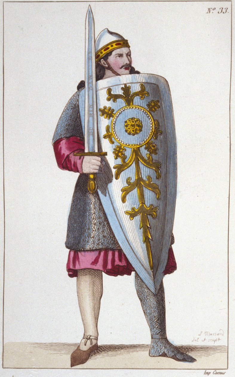 Portrait of the Paladin Roland, nephew of Charlemagne. بواسطة فنان غير معروف