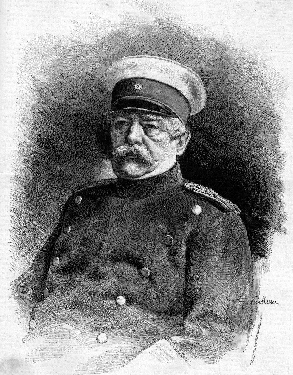 صورة لأمير بسمارك (1815 - 1898). بواسطة فنان غير معروف