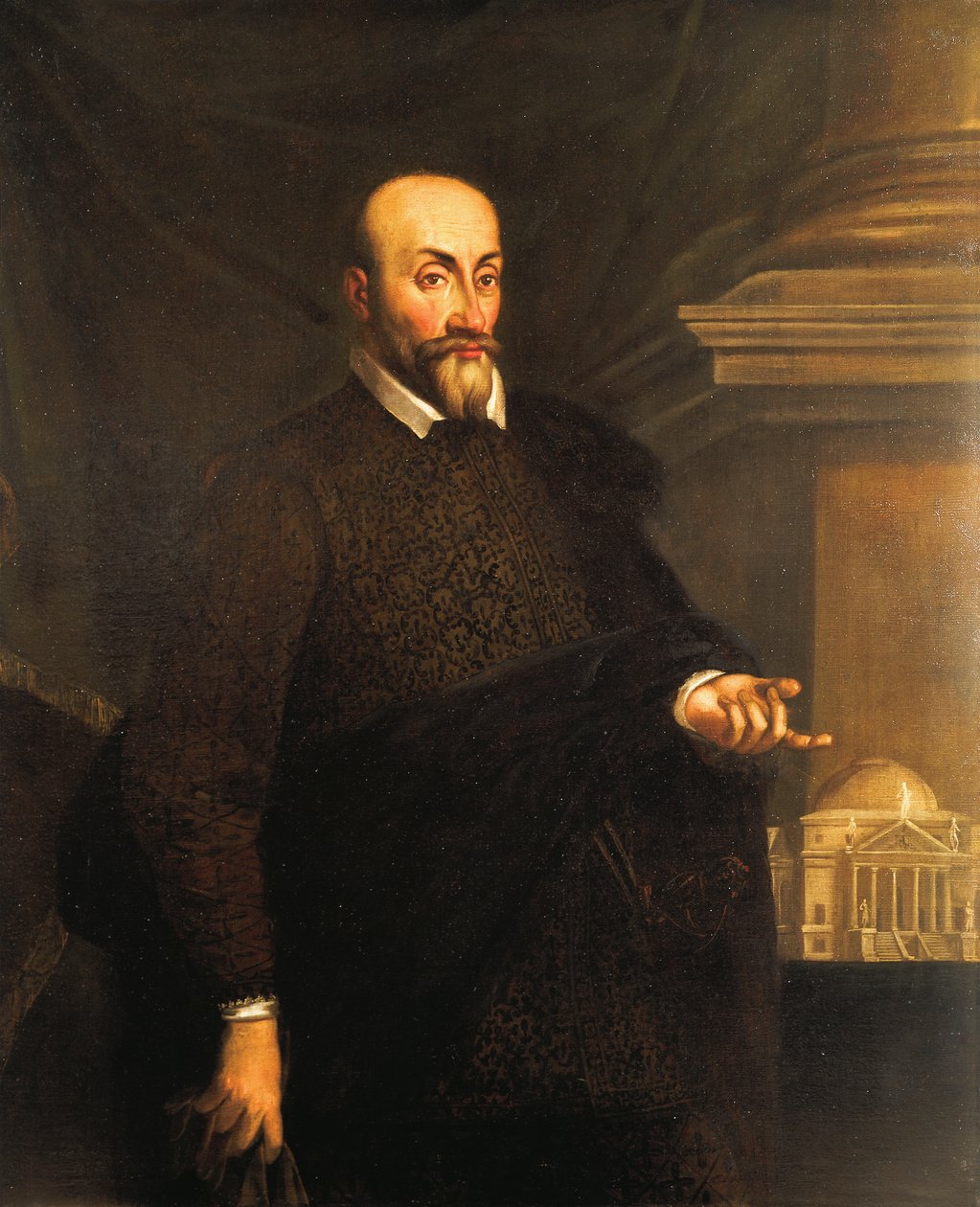Portrait of the architect, Andrea Palladio بواسطة فنان غير معروف