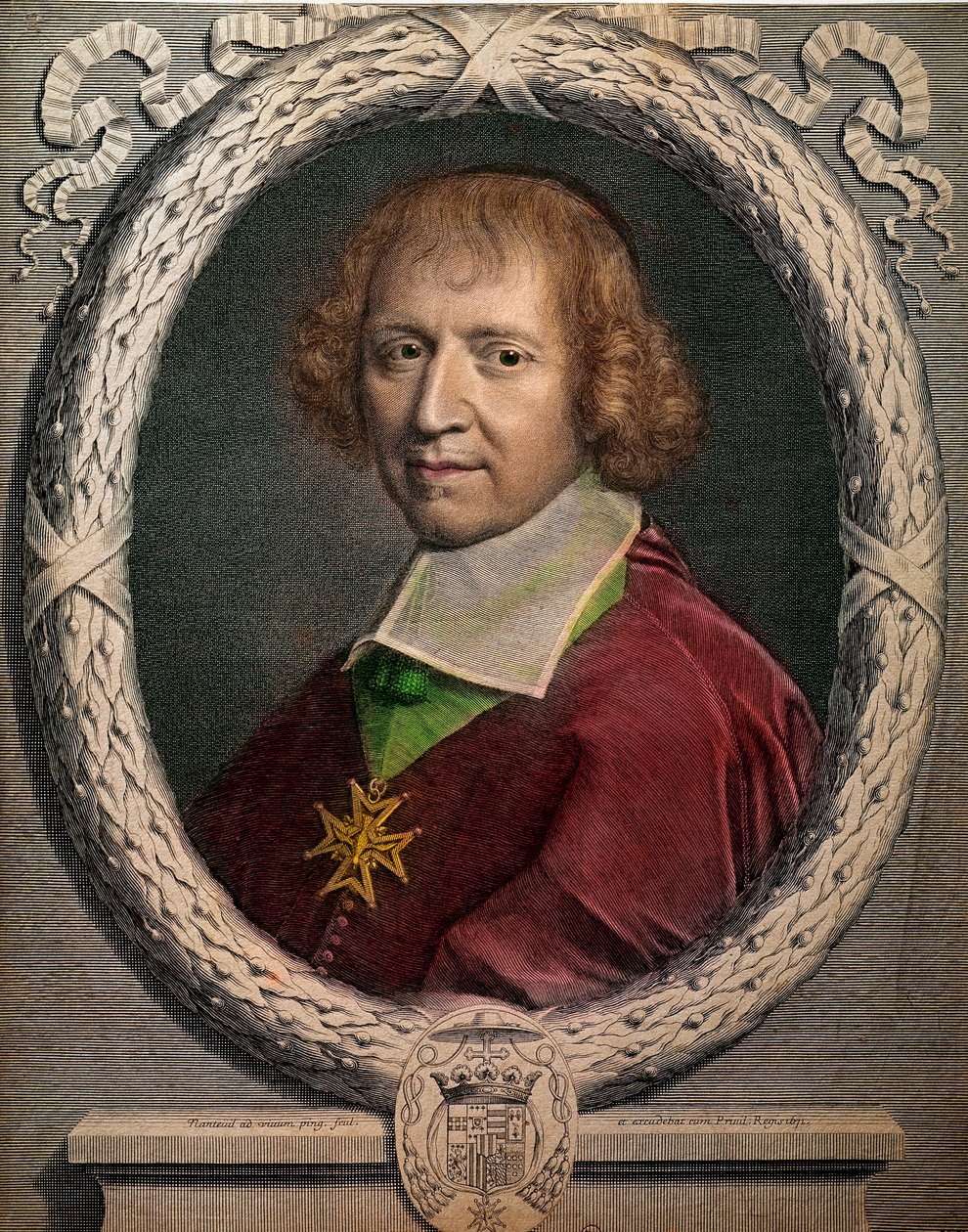 Portrait of the church man Francois de Harlay, abbe of Jumieges (1625-1695)” Engraving of the 17th century Paris, Musee Carnavalet بواسطة فنان غير معروف