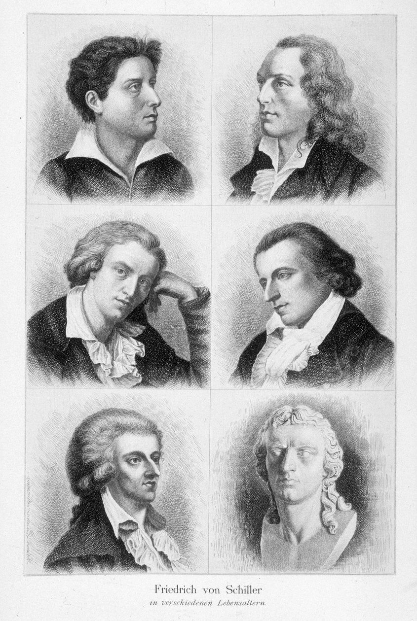 صور فريدريش فون شيلر (1759-1805). بواسطة فنان غير معروف