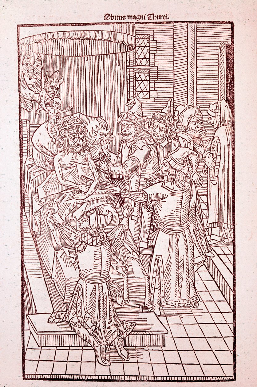 ربما السلطان محمد الثاني عام 1481 (نقش بواسطة فنان غير معروف