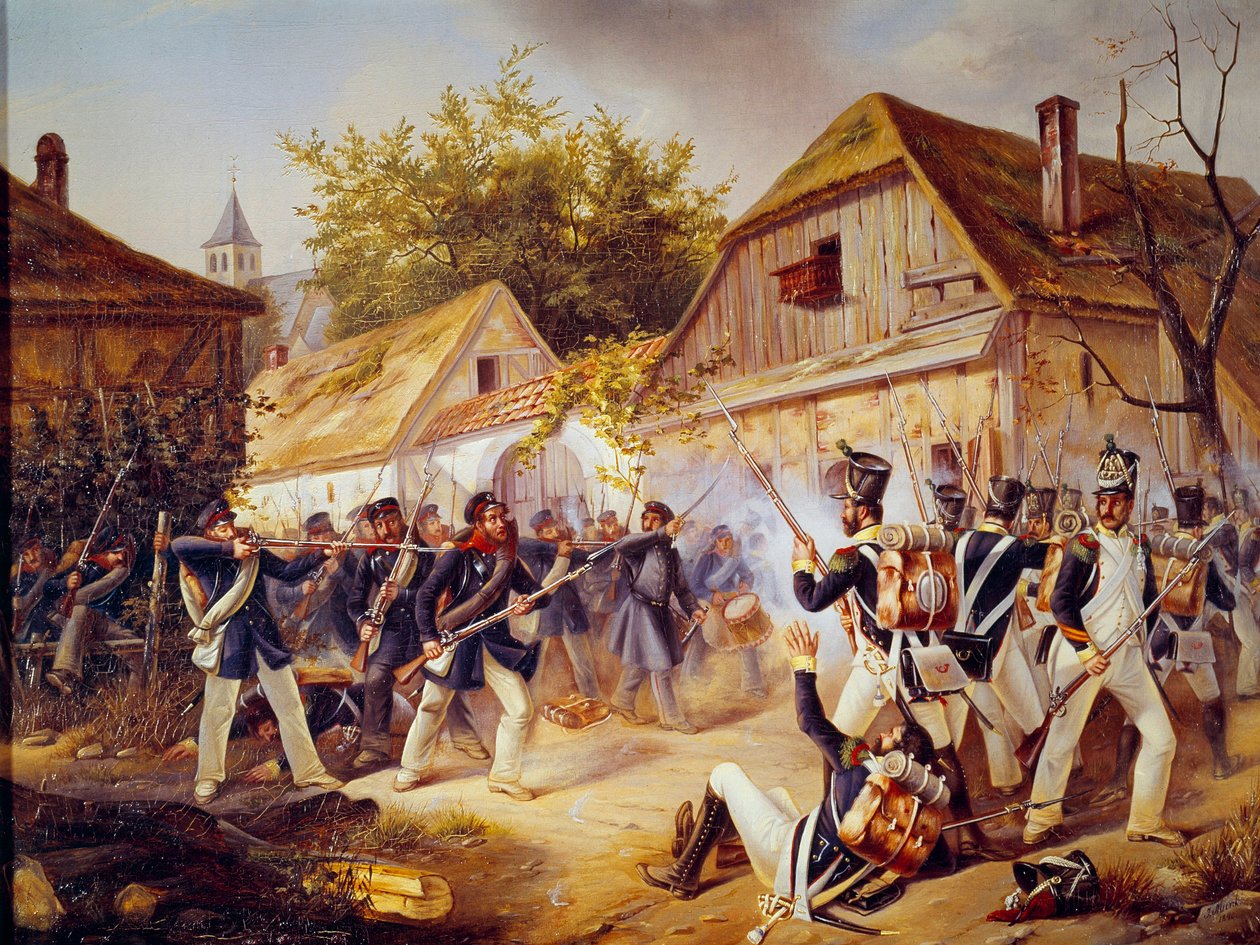 Russian Campaign: “” The surrender of the troops of Vandamme to the Battle of Culm (Kulm) on 30/08/1813”” 1813 Paris, Museum of the Armee بواسطة فنان غير معروف