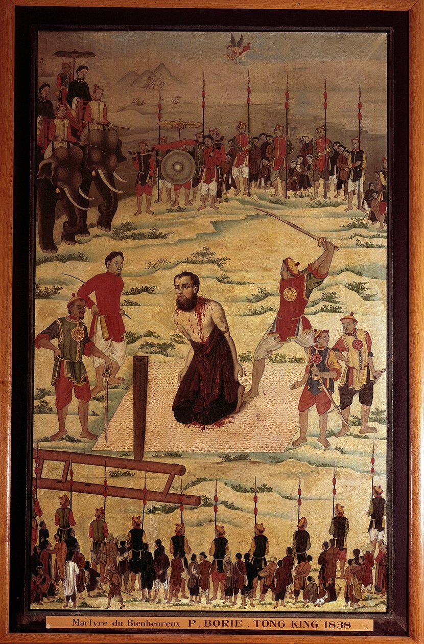 القديس بيير دومولين بوري (دومولين بوري) (1808-1838) ، مبشر كاثوليكي ، شهيد في تونكين عام 1838. لوحة مجهولة من القرن التاسع عشر. باريس ، البعثة اليسوعية الخارجية بواسطة فنان غير معروف