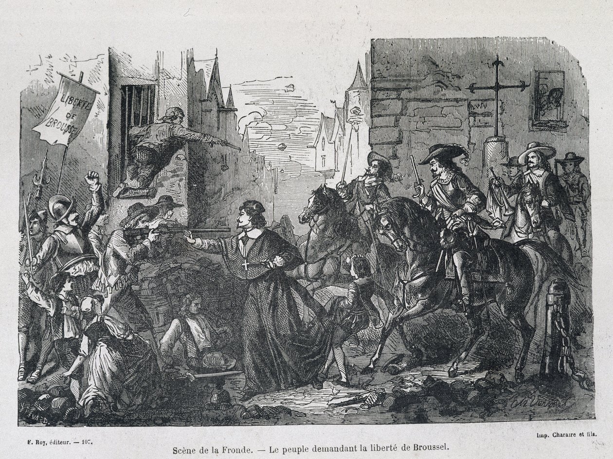 مشهد الرافعة - الأشخاص الذين طالبوا بحرية بروسل في عام 1648 بواسطة فنان غير معروف