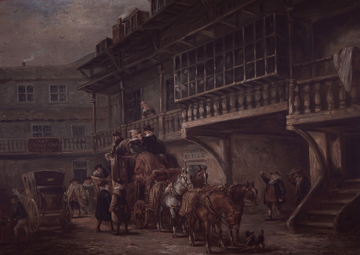 Stagecoach Inn (لون ليثو) بواسطة فنان غير معروف