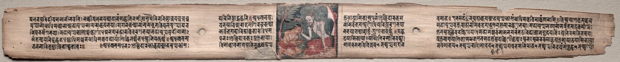 Sudhana and the Rishi Bhishmottaranirgosha: Folio 94 (مستقيم) ، من Gandavyuha-sutra (الكتاب المقدس للصفيف الأعلى) بواسطة فنان غير معروف