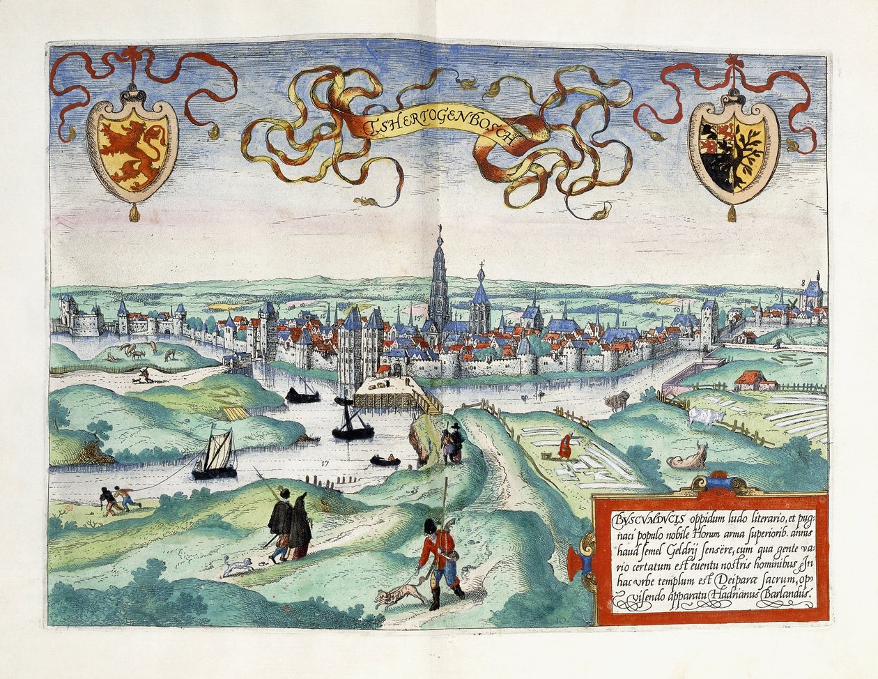 مدينة S-Hertogenbosch ، هولندا ، 1588 بواسطة فنان غير معروف
