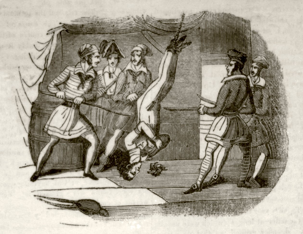 جالي الموت ، أو القرصان شونر ، حوالي عام 1837 بواسطة فنان غير معروف