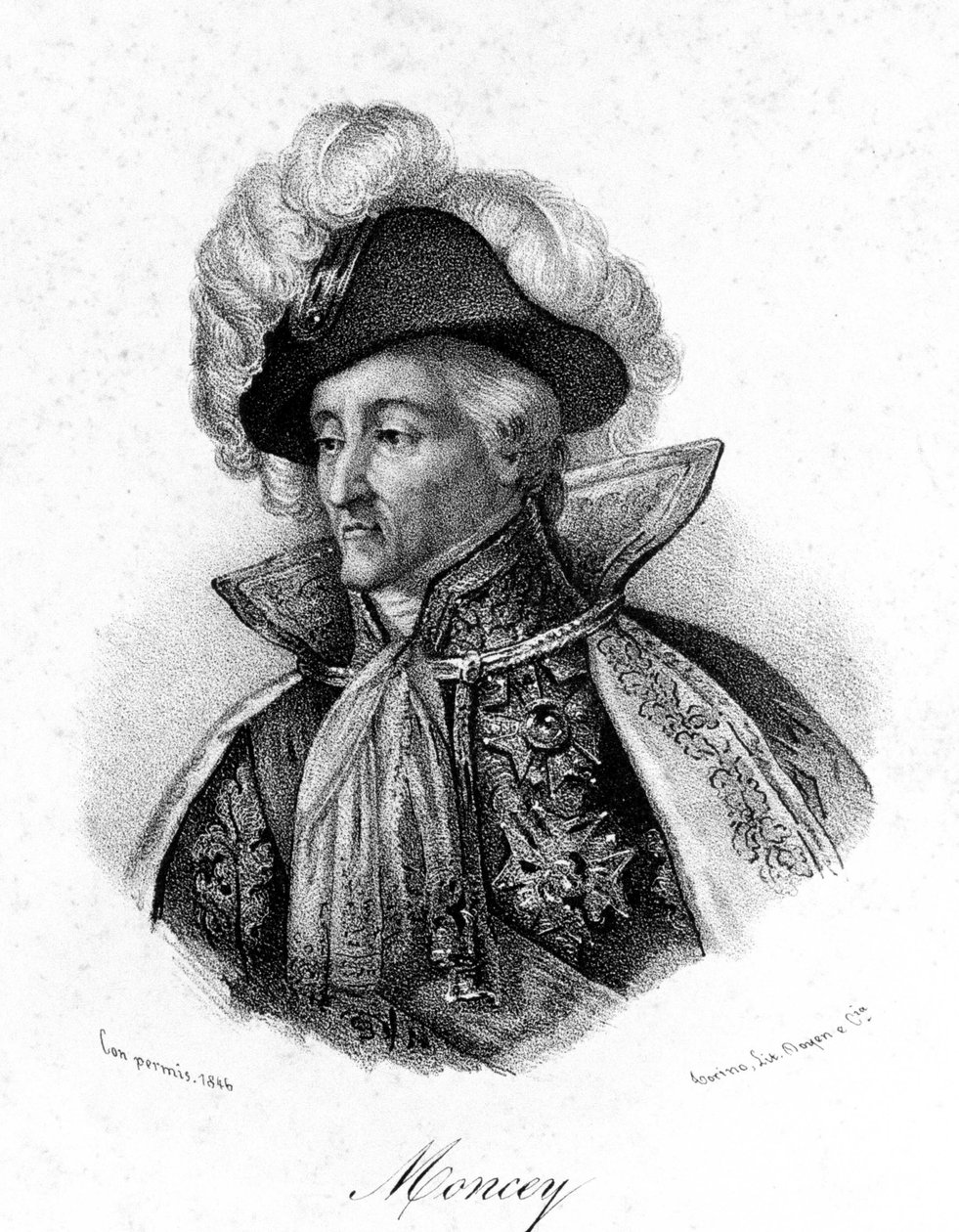 مارشال مونسي (1754-1842) ، دوق كونجليانو. بواسطة فنان غير معروف