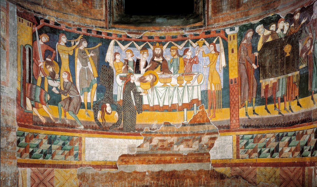 The dance of Salome and the head of Saint John the Baptist بواسطة فنان غير معروف