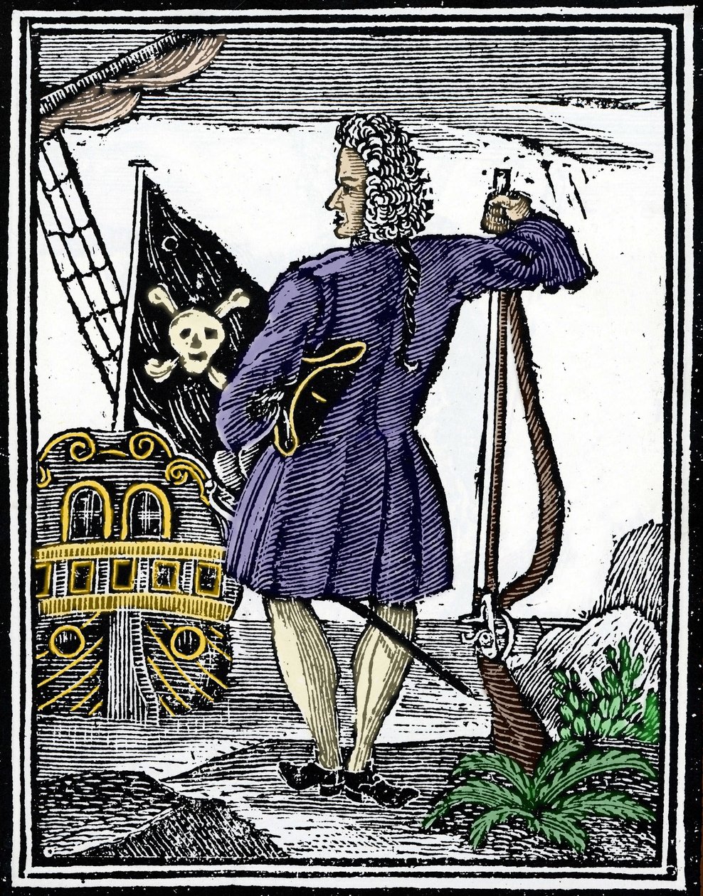 القرصان "السيد" ستيد بونيه (1688-1718). بواسطة فنان غير معروف