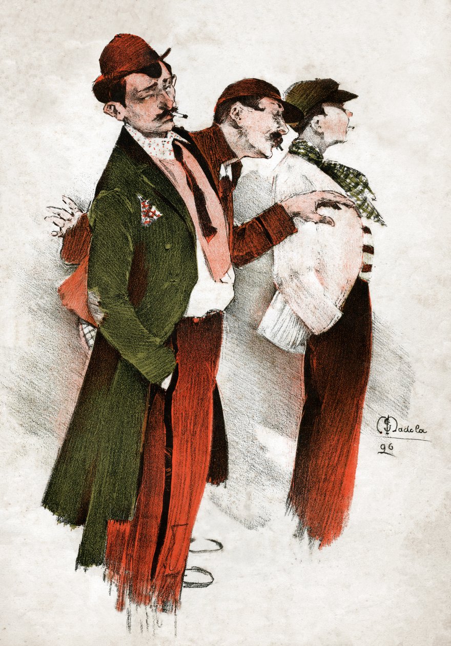 لصوص في باريس. (نقش 1896) بواسطة فنان غير معروف