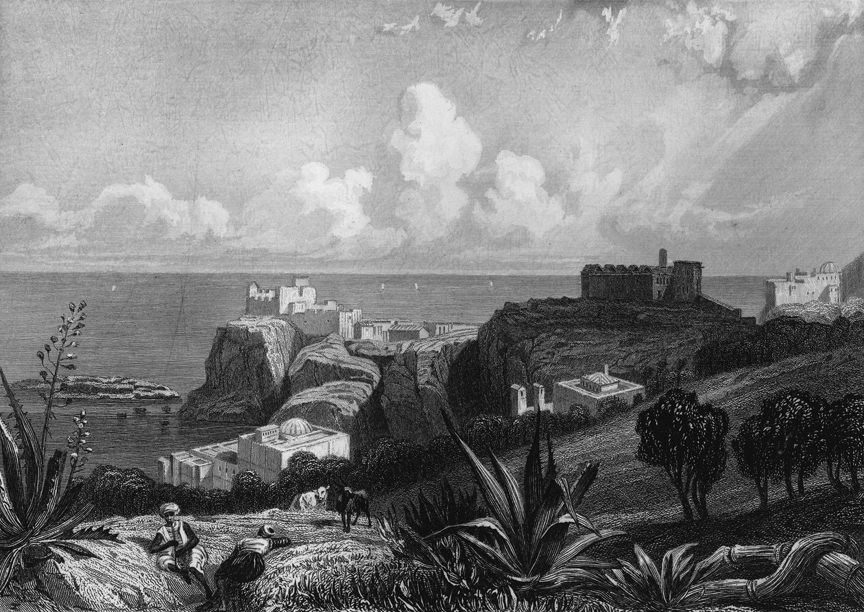 منظر لرأس بيسكاد في الجزائر في القرن التاسع عشر ، في "L'Algerie ancien et moderne" بقلم ليون غاليبرت بواسطة فنان غير معروف