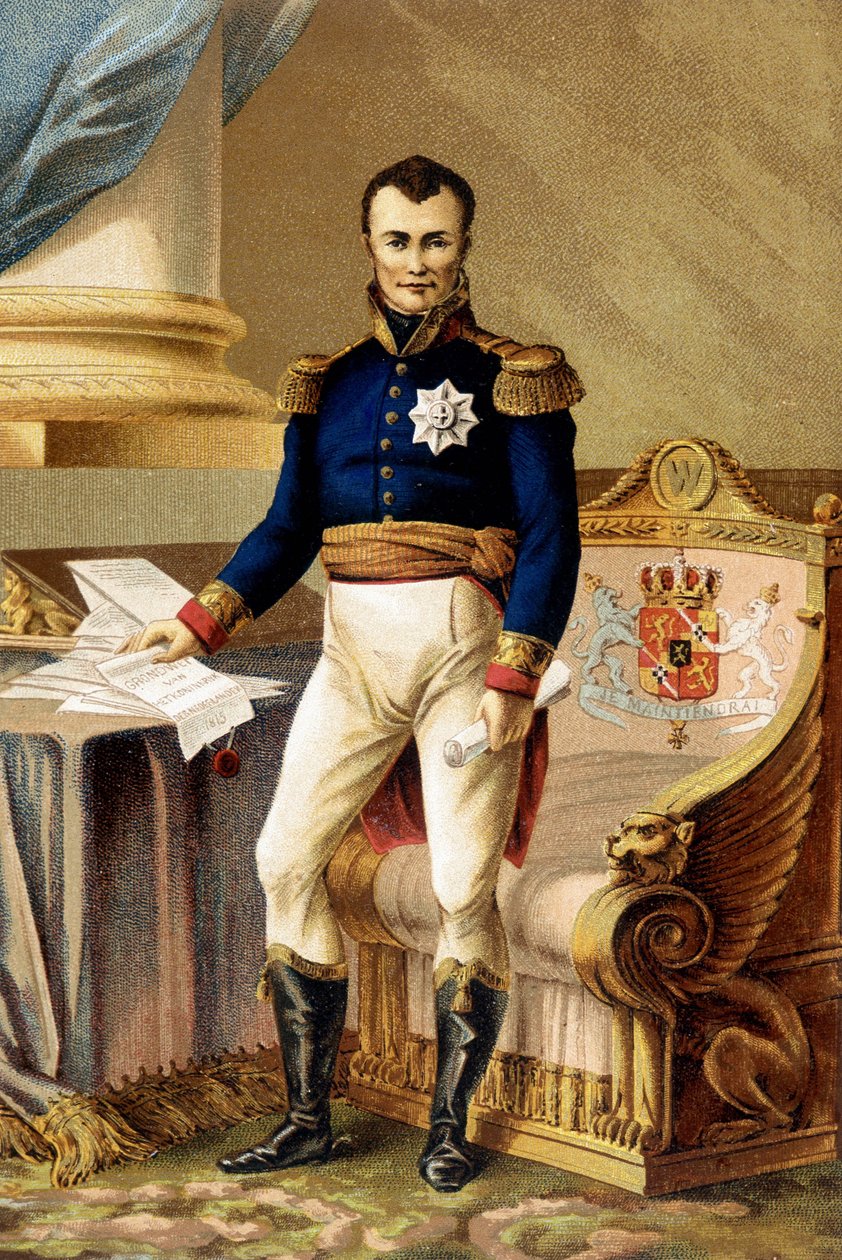 ويليام الأول ملك هولندا - ويليام الأول ملك هولندا (1772-1843) بدستور عام 1815 - ويليام الأول ملك هولندا - (غيوم فريدريك من أورانج ناساو) بواسطة فنان غير معروف
