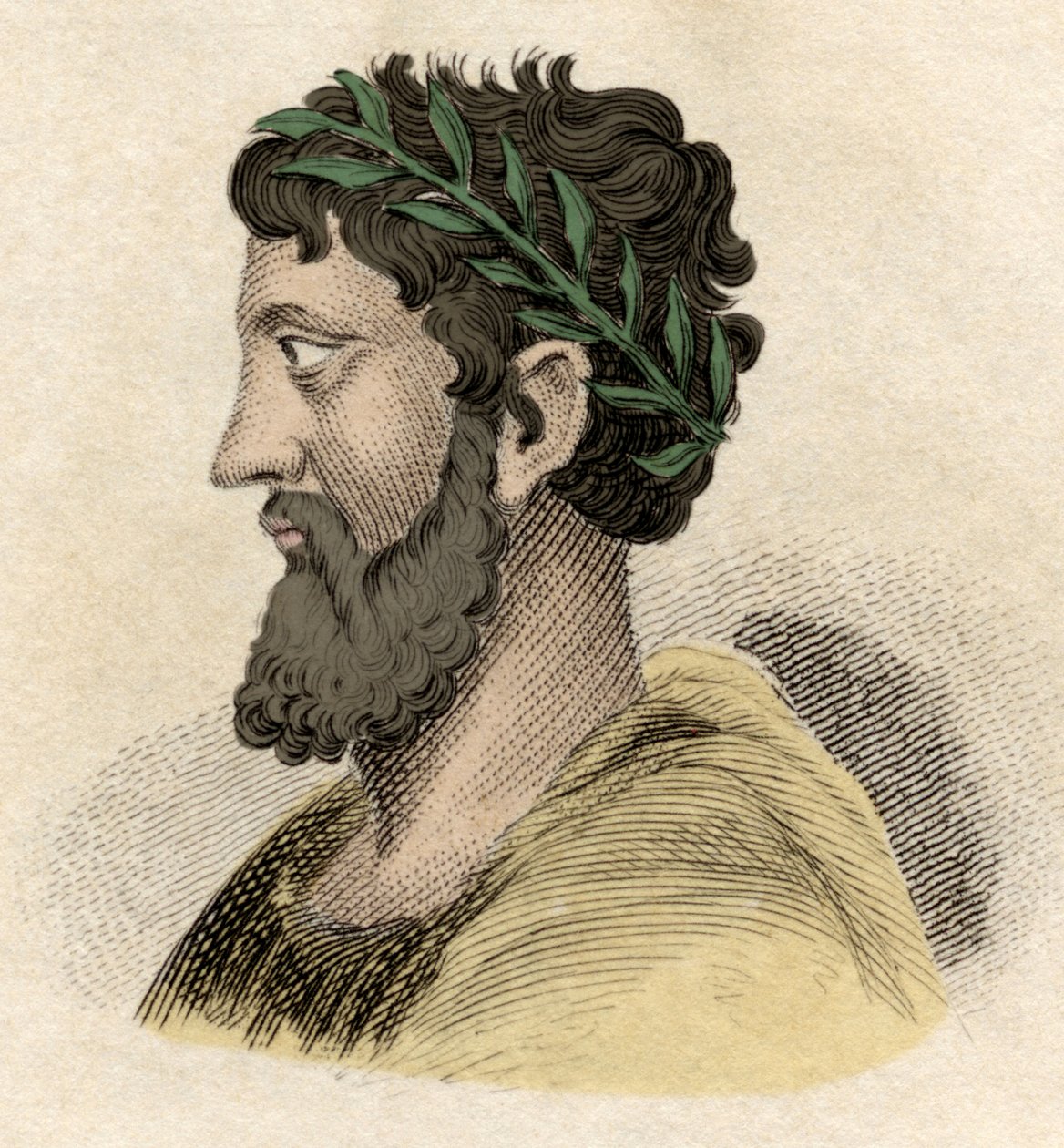 Zaleucus (أو Zaleucos Zaleuco di Locri) الفيلسوف والمشرع اليوناني من Locreans (شعب إيطاليا) ، عاش في القرن السابع قبل الميلاد نقش من القرن التاسع عشر. بواسطة فنان غير معروف