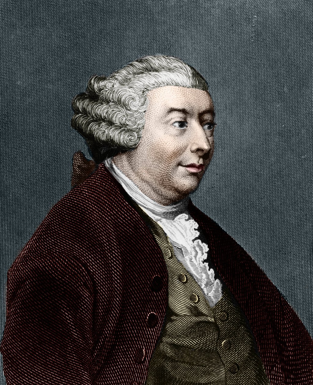 صورة لديفيد هيوم. فيلسوف اسكتلندي (1711 إلى 1776). بواسطة فنان غير معروف