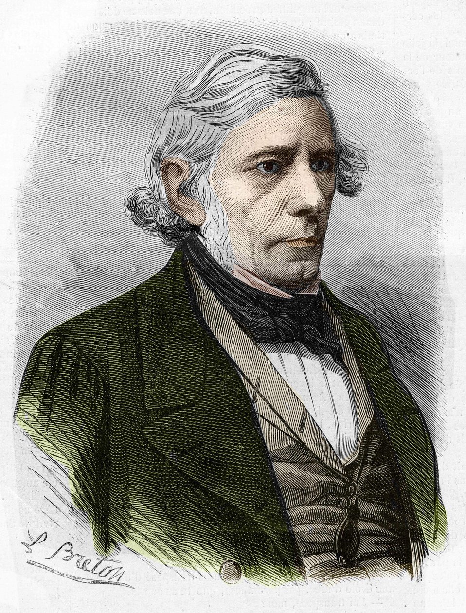 صورة فيكتور كوزين. فيلسوف فرنسي (1792-1867). بواسطة فنان غير معروف