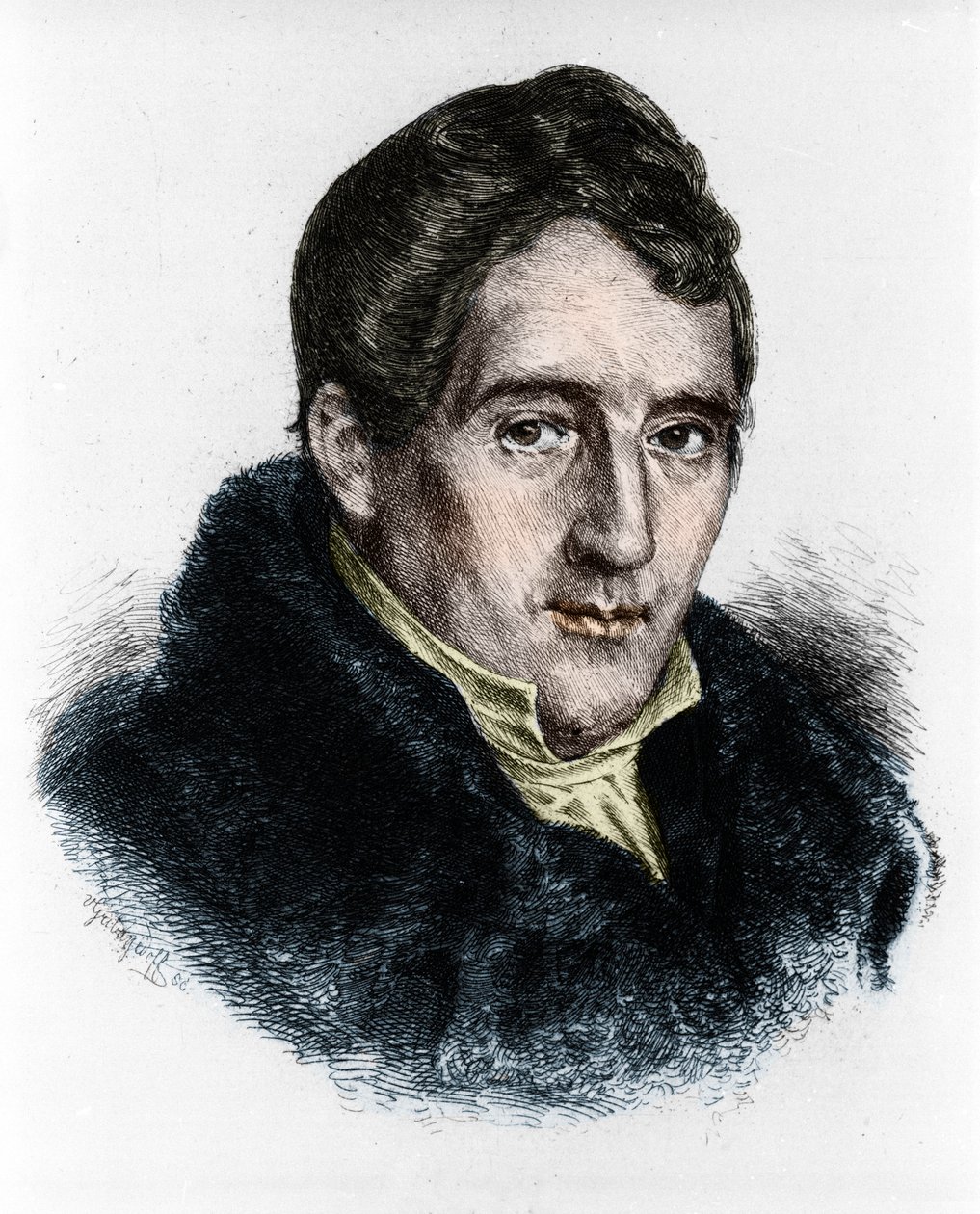 صورة للمؤلف الموسيقي الألماني لويس سبور (1784-1859). بواسطة فنان غير معروف