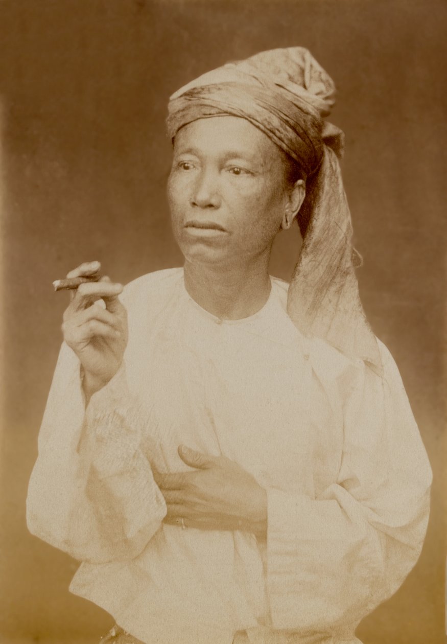 رجل بورمي ، 1885 قرابة بواسطة مصور غير معروف