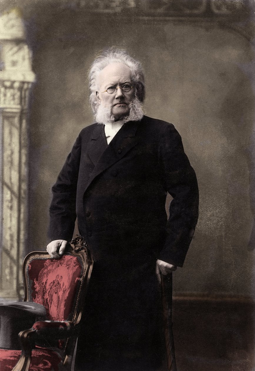 هنريك إيبسن (1828-1906) شاعر وكاتب مسرحي نرويجي - صورة هنريك (هنري) جوهان إبسن (1828-1906) ، كاتب مسرحي نرويجي بواسطة مصور غير معروف