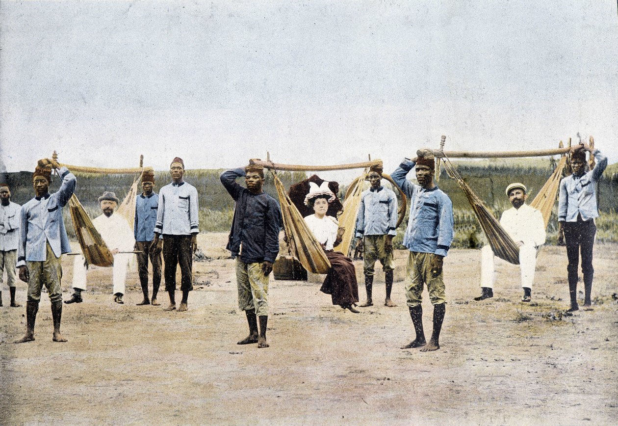 Hamaquaria in Dahomey (Benin) ، أواخر القرن التاسع عشر بواسطة مصور غير معروف