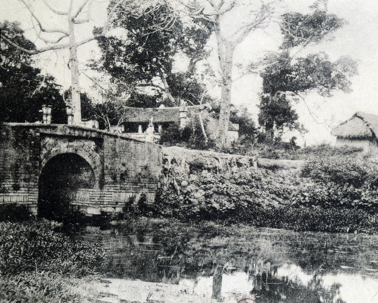 هانوي ، جسر الورق في عام 1883. بواسطة مصور غير معروف