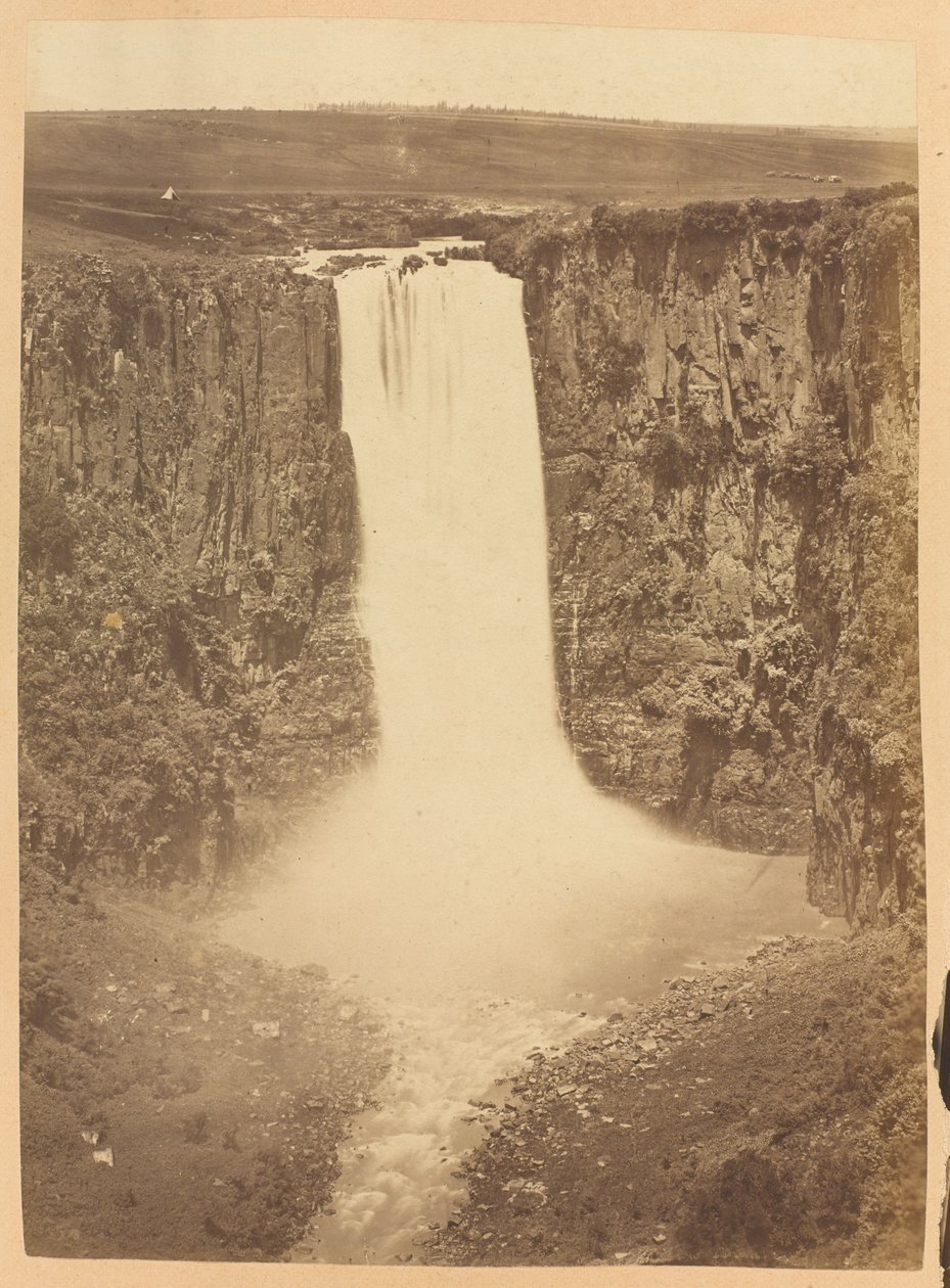 شلالات هويك ، نهر أومجيني ، مقاطعة ناتال ، جنوب أفريقيا ، 1882 م بواسطة غير معروف