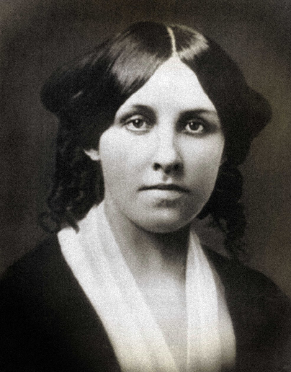 لويزا ماي ألكوت (1832 - بوسطن 1888) ، كاتب أمريكي. بواسطة مصور غير معروف