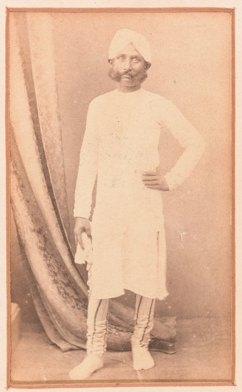 مصر كانوجي لال ، الهندي الذي ساعد توماس كافاناغ في التهرب من حصار لكناو ، 1857 حوالي عام 1857 بواسطة مصور غير معروف